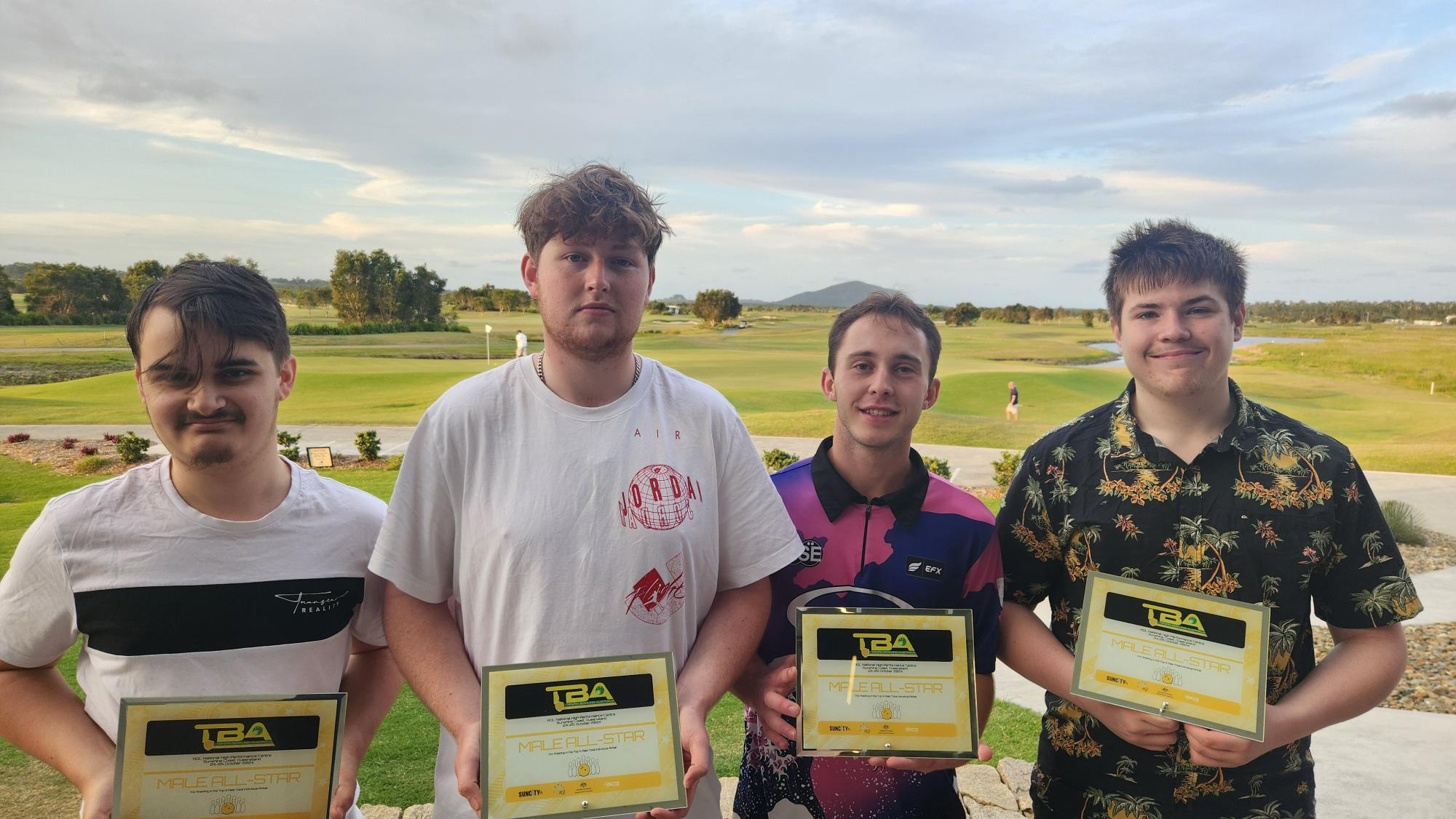Male All-Stars: L-R - Connor Raines, Seth Taylor, Trent McDougall, Nicholas Rajkovic